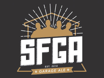 SFGA Logo ale beer garage label logo