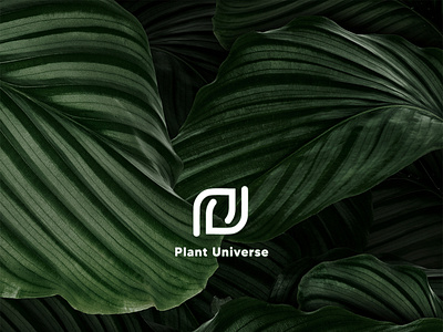 Plant Universe Logo brandidentity branding design flatlogo graphic design logo logodesign logomark minimallogo plant plantlogo vector