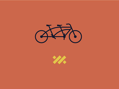 Bike + Mark bike conference orange tandem