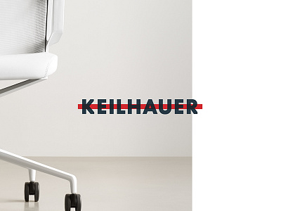 Keilhauer blue branding cards chairs design identity keilhauer logo overlay red type website