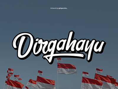 Dirgahayu Custom Lettering custom lettering design lettering logo logo type type type art typography