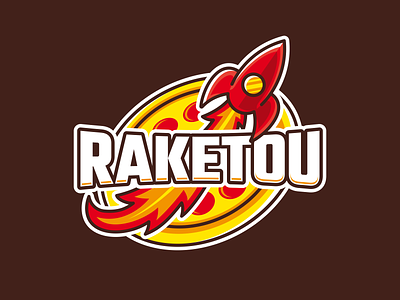 Raketou logo pizza rocket rocketship