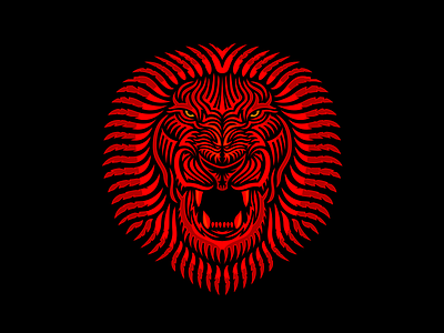 Royal Salute angry animal detailed lion red roar royal