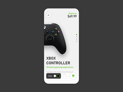 XBOX controller shopping screen