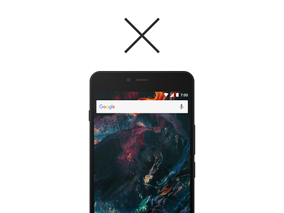 OnePlus X flat template