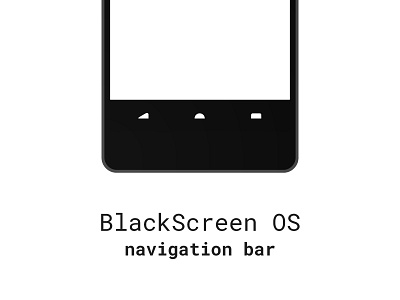 BlackScreen OS mockups