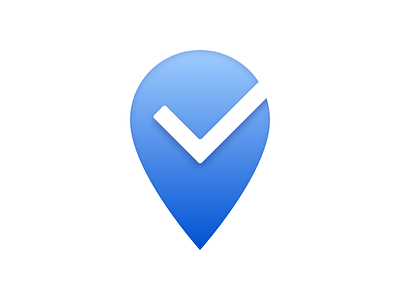 Yending android app application design geolocation icon iconography illustration ios location logo tick