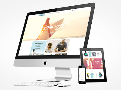 Surfer Onlineshop, b2c e-commerce art direction e-commerce planning responsive screendesign