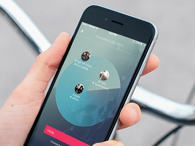 Concert App interaction design interface design mobile responsive screendesign