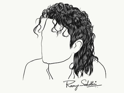 Unique Hairstyle Personalities - Michael Jackson adobedraw applepencil digital hairstyle illustration ipadpro michael jackson personalities unique vector