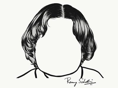 Unique Hairstyle Personalities - Mr. APJ Abdul Kalam abdul kalam adobedraw applepencil digital hairstyle illustration ipadpro personalities unique vector