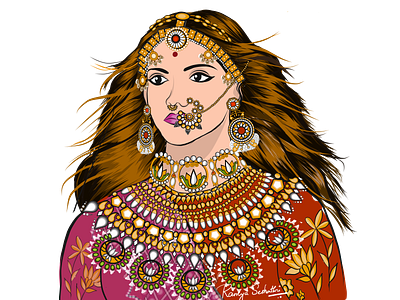 Padmavati - Fan Art adobedraw applepencil bollywood deepika padukone digital digital sketch fan art history illustration indian art ipadpro movie padmavati vector