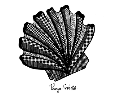 Shellfish in Zentangle