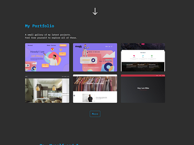 Portfolio Landing Page design figma html css landing landing page personal landing page portfolio portfolio landing page responsive design