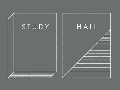Study/Hall book branding hall lines logo retail