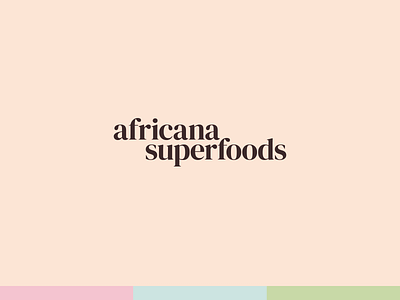 africana superfoods logo design