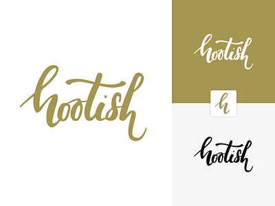 hootish logo design calligraphy calligraphy logo hand drawn handlettering logo logodesign