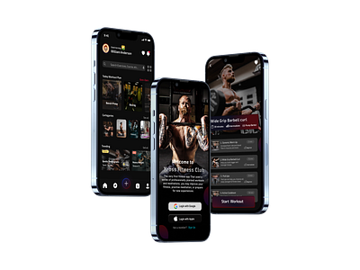 Fitness Mobile App fitness app mobile ui ui desgin