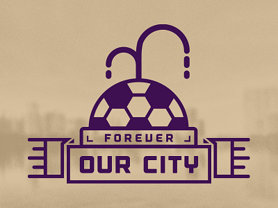 Forever Our City football fountain lake eola orlando orlando city outage ribbon soccer water