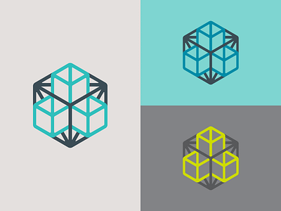 Geometric Logo Concept concept connect dimension geometry logo placemaking