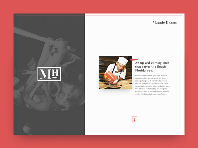 Maggie Hyams Website - Rebound bagnard sans chef cook food oswald quattrocento sans website