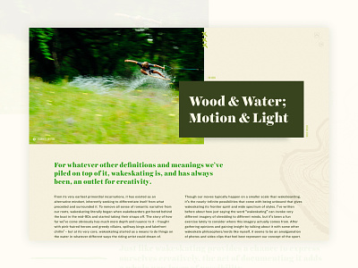 52 Layouts — 01 article cyber editorial harriet knockout layout print sketch tungsten ui wakeskate website