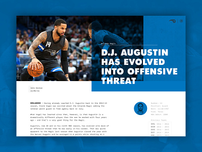 52 Layouts — 07 article basketball cyber editorial layout native orlando magic print sketch twentieth century ui website