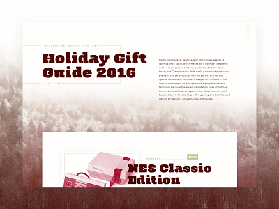 52 Layouts — 10 article christmas cyber editorial gift guide layout neuzeit office nintendo quitador sketch ui website