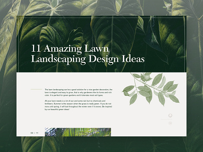 52 Layouts — 12 akzidenz grotesk article cyber editorial landscape landscaping layout new caledonia sketch ui ux website