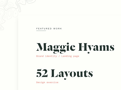 Work List dala floda layout minimal native sketch topography typography web design website work sans