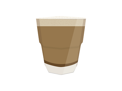 Cortado coffee cortado espresso vector illustration