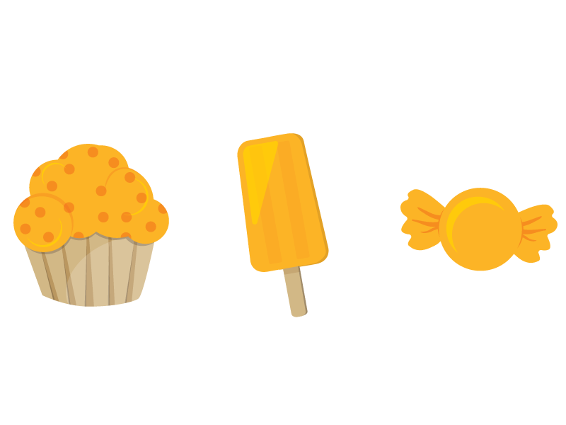 Candy Illustration Icons infographic icons vector icons icon set candy icons