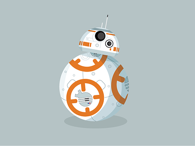 BB-8 bb8 droid force awakens illustration star wars vector