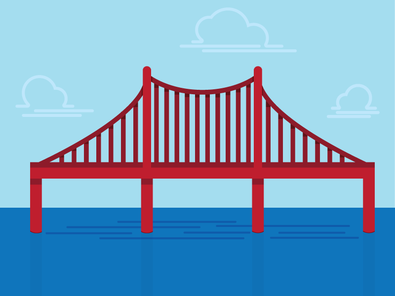 Bridge Illustration by Rae Zhu on Dribbble