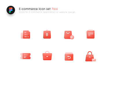 E-commerce icon set (Free Figma Resource) application e commerce figma free icon iconset resource