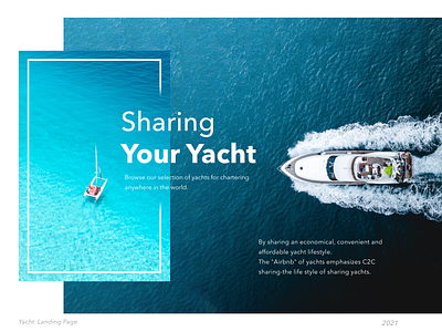 Yacht Web Landing Page