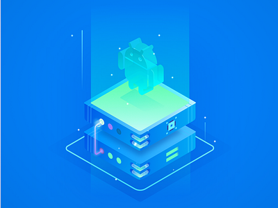Android robot isometric affinity designer android illustraion isometric robot vector