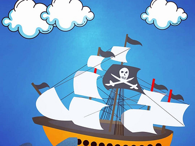 The Pirate Ship design illustration