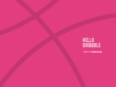 Hello Dribbble! debut dribbble hello invite thanks