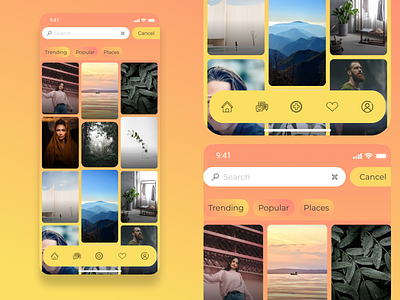 Instagram redesign - Explore page brand redesign branding graphic design illustration ui