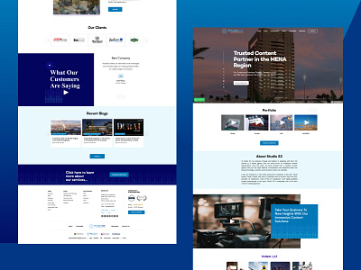 studio52 - Corporate Landing Page (UI/UX) branding corporate webdesign design mockup ui webdesign