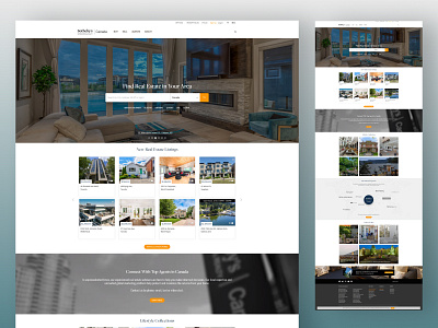 sothebysrealty - Real Estate Website (UI/UX) branding design mockup ui webdesign