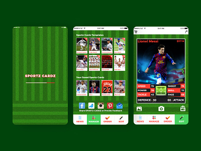 Sports Cardz - Sports Mobile App android mobile app sports sports app sports game
