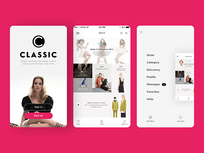 Classic - Ecommerce Mobile App ecommerce app mobile app shoping app uiux