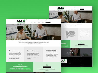 MAX BUSINESS RESULT - Bussiness Website (UI/UX) branding corporate webdesign design mockup ui webdesign