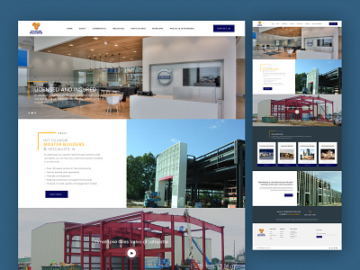 Master Builders - Builders Website(UI/UX) branding builders corporate webdesign design mockup ui webdesign