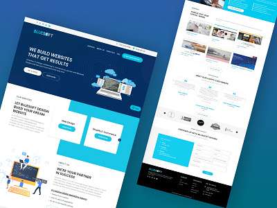 BLUESOFT branding design mockup webdesign