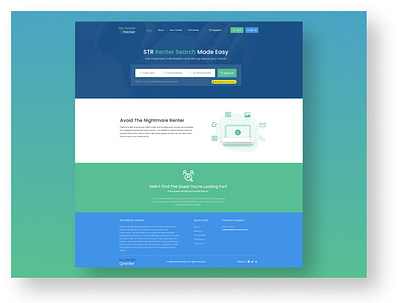 My Renter Checker branding corporate webdesign design mockup ui webdesign