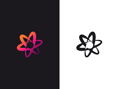 Codename: Octavia atom gradient logo logomark