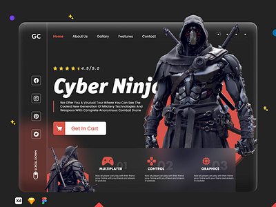 GC GAMING WEB UI DESIGN 3d branding design figma gaming graphic design illustration inspiration logo responsive ui ux vector web